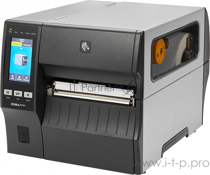 Принтер этикеток коммерческий TT ZT421 TT Printer ZT421 6, 300 dpi, Euro and UK Cord, Serial, USB, 10/100 Ethernet, Bluetooth 4.1/MFi, USB Host, EZPL