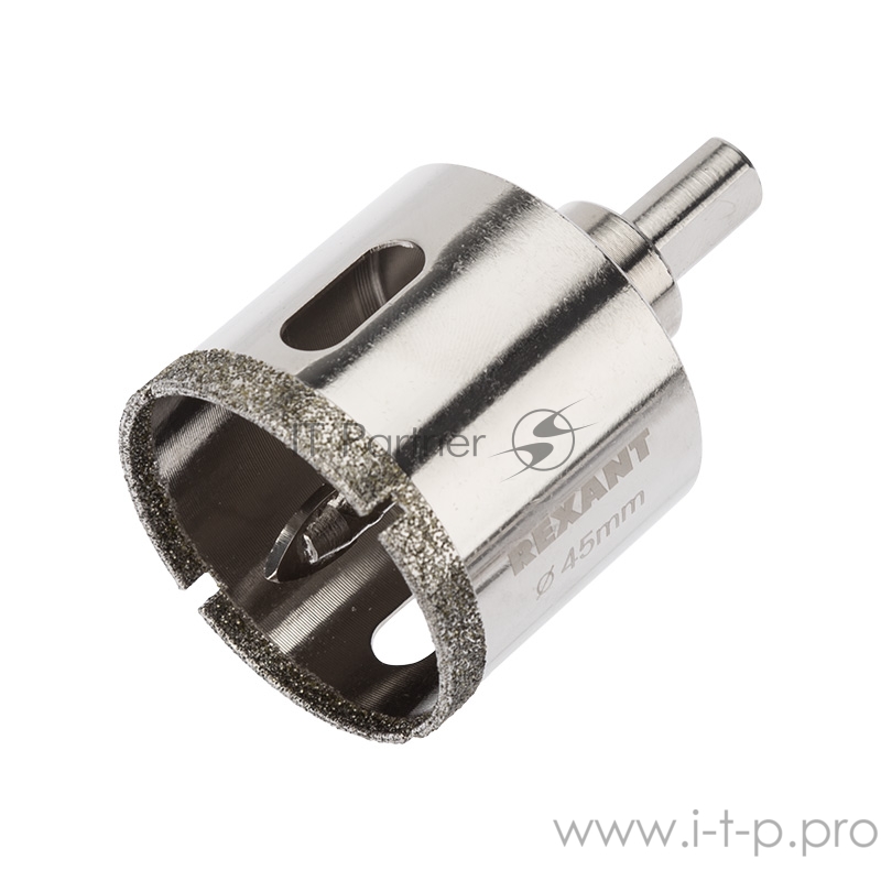 Коронка алмазная 45 мм с центровочным сверлом REXANT