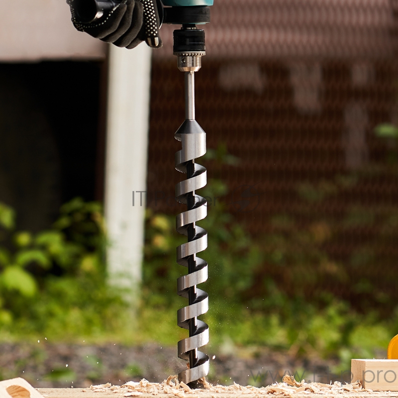 Сверло винтовое по дереву 40х460 мм (шестигранный хвостовик) REXANT