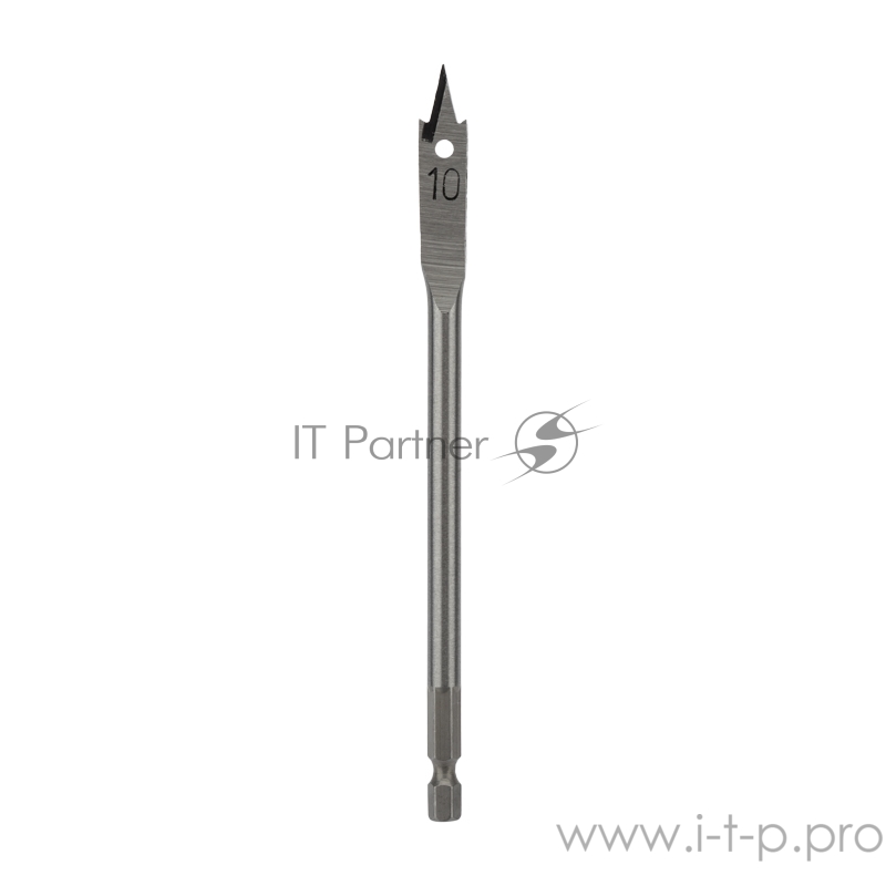Сверло перовое по дереву 10 мм (шестигранный хвостовик) Kranz
