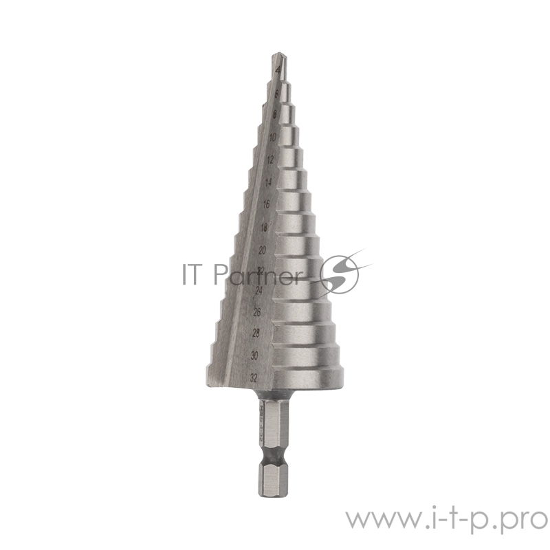 Сверло по металлу ступенчатое 4,0-32,0 мм Kranz