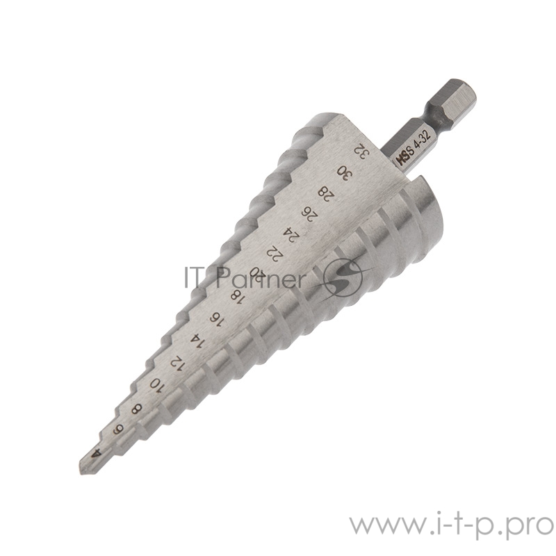 Сверло по металлу ступенчатое 4,0-32,0 мм Kranz