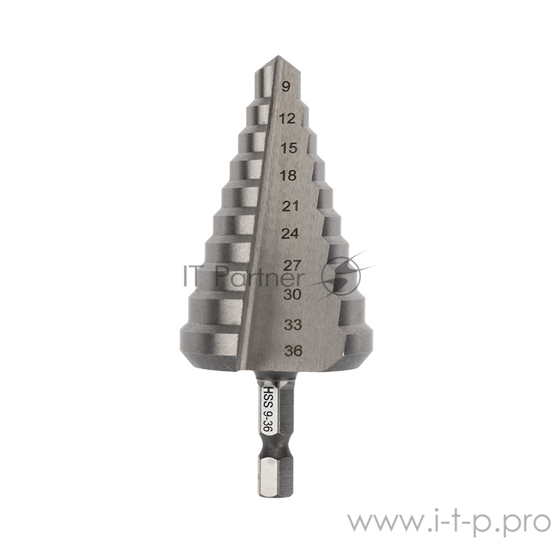 Сверло по металлу ступенчатое 9,0-36,0 мм Kranz