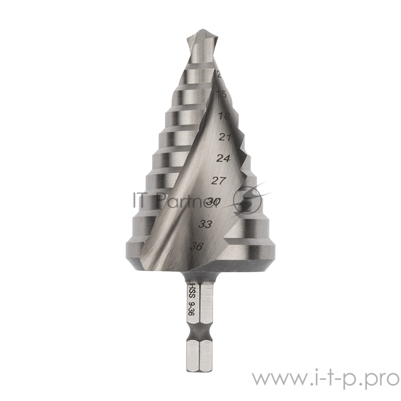Сверло по металлу ступенчатое 9,0-36,0 мм «ТИТАН» Kranz