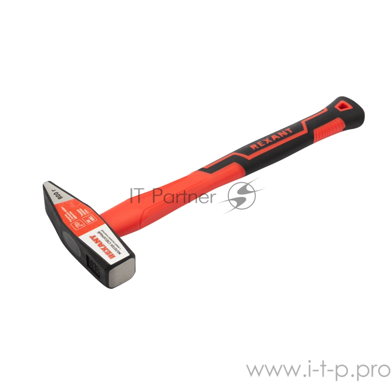 Молоток слесарный REXANT с фибергласовой рукояткой 800 г