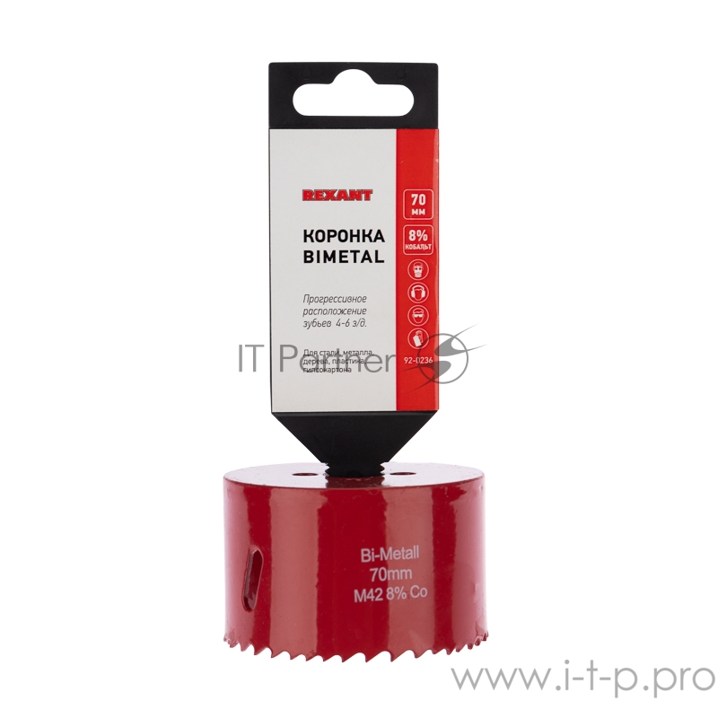 Коронка Bimetal 70 мм REXANT