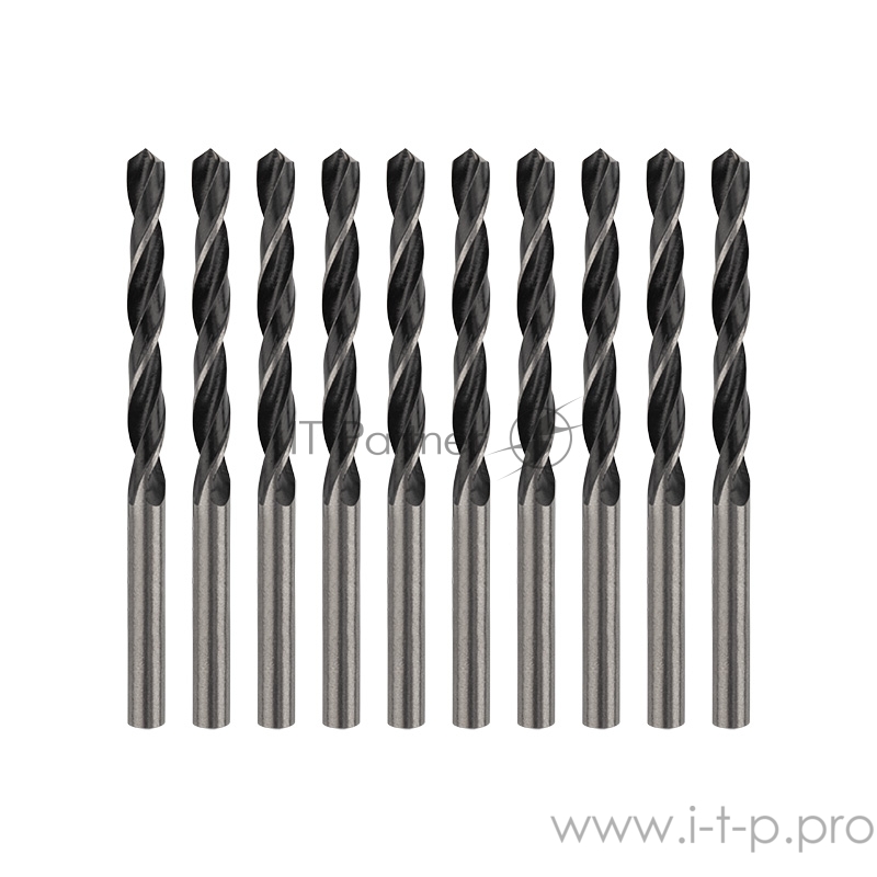 Сверло по металлу 4,0 мм HSS (10 шт. в упаковке) DIN 338 REXANT