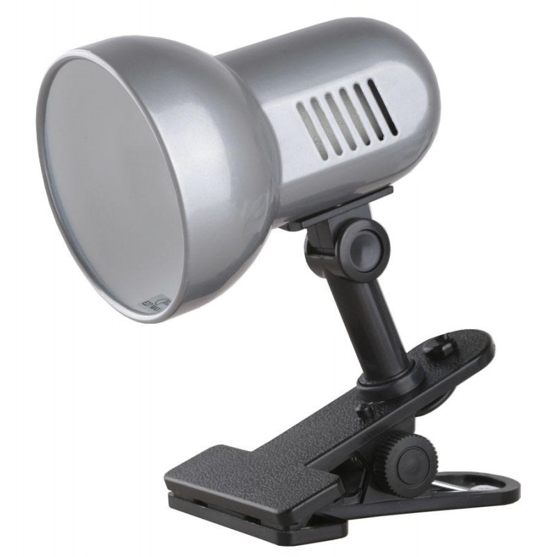 Camelion Настольные светильники Camelion H-035 С03 серебро (Светильник прищепка, метал., 220В, 60Вт)