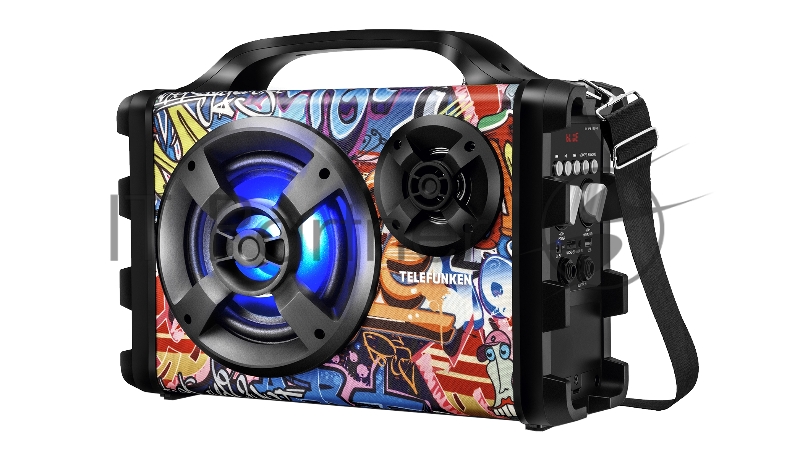 Колонка порт. Telefunken TF-PS1255B черный 30W 2.0 BT/3.5Jack/USB