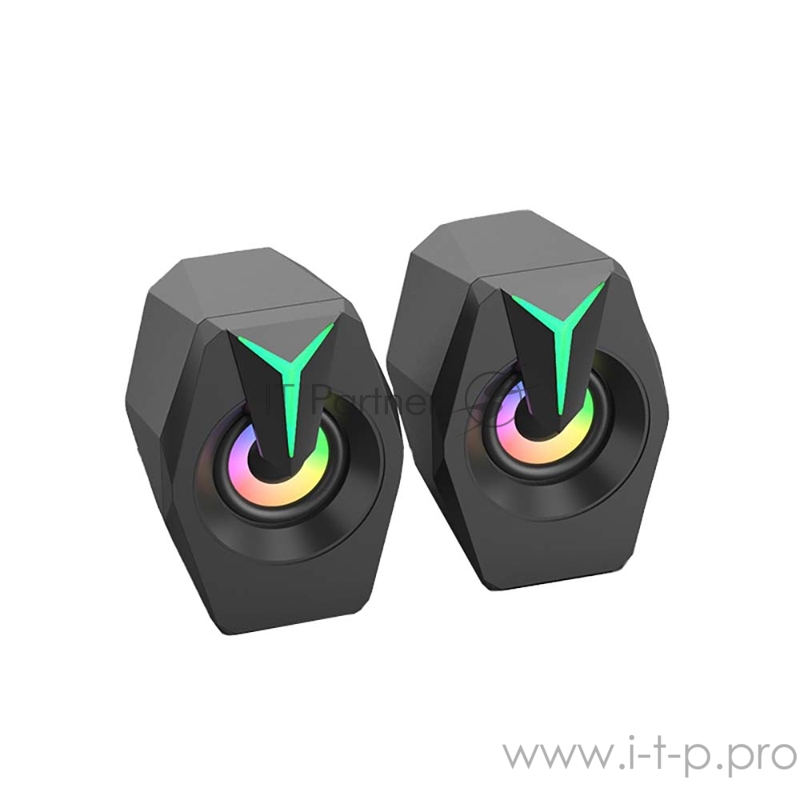Игровые колонки HIPER H-TK2 Fenix 2.0 (RGB подсветка, 2 х 3 Вт, USB, Jack 3,5 мм, проводной ПДУ)