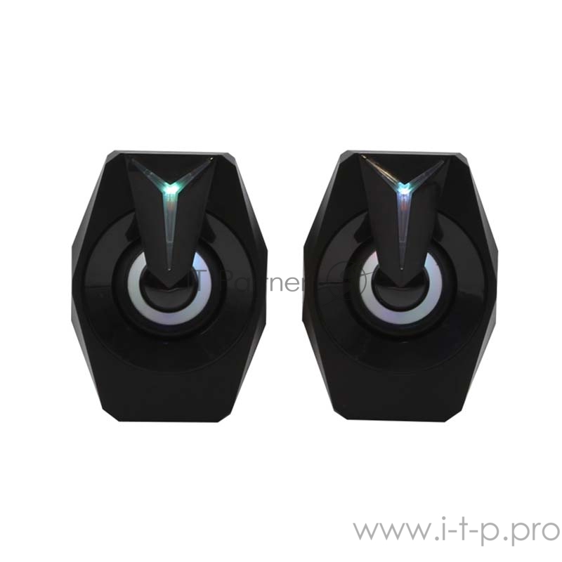 Игровые колонки HIPER H-TK2 Fenix 2.0 (RGB подсветка, 2 х 3 Вт, USB, Jack 3,5 мм, проводной ПДУ)