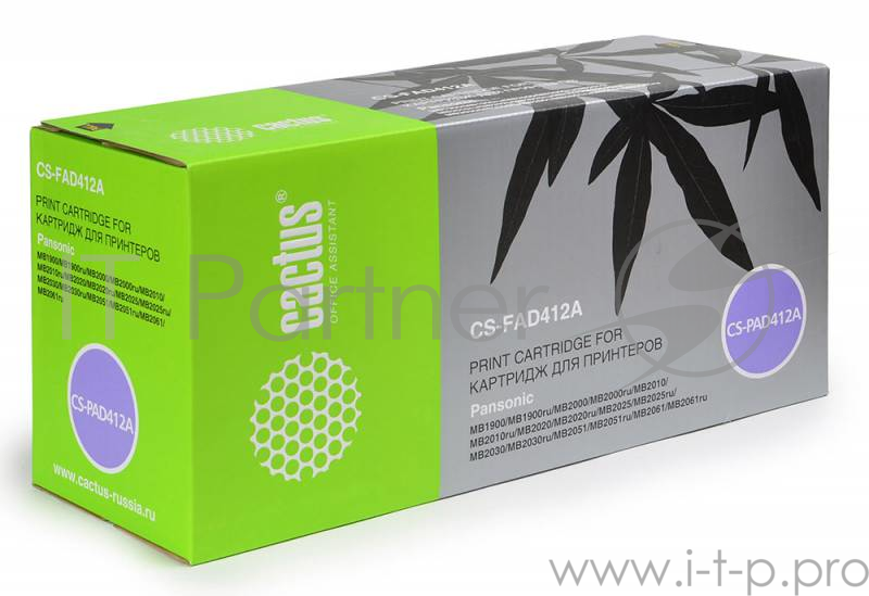 Расходные материалы CACTUS FAD412A Фотобарабан Cactus CS-FAD412A для Panasonic KX-MB2000/2010/2020/2030