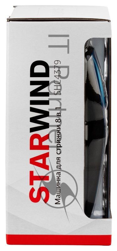 Машинка для стрижки Starwind SHC 4379 синий/черный 3Вт (насадок в компл:8шт)