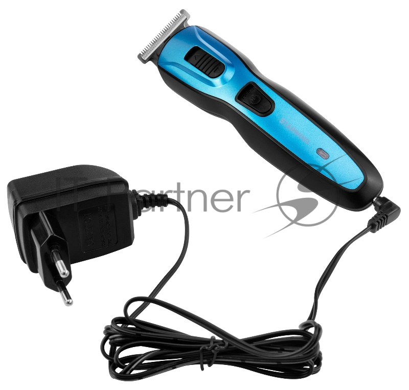 Машинка для стрижки Starwind SHC 4379 синий/черный 3Вт (насадок в компл:8шт)