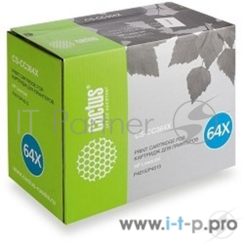 Расходные материалы CACTUS CC364X Картридж CACTUS (CS-CC364XS) для LaserJet P4015/4515 черный, 24 000 стр.