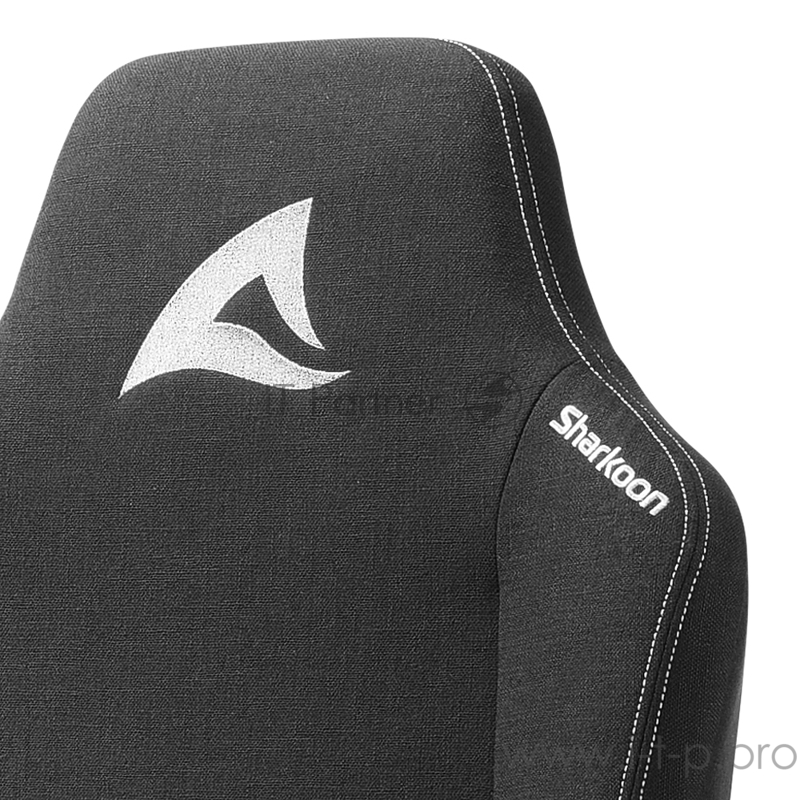 Игровое кресло чёрное Sharkoon Skiller SGS40 fabric (ткань, 4D, газлифт 4 кл.)