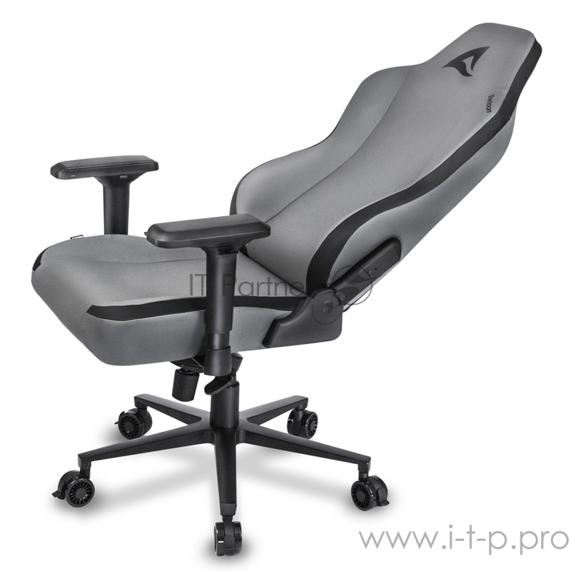 Игровое кресло серое Sharkoon Skiller SGS40 (синтетическая кожа, 4D, газлифт 4 кл.)