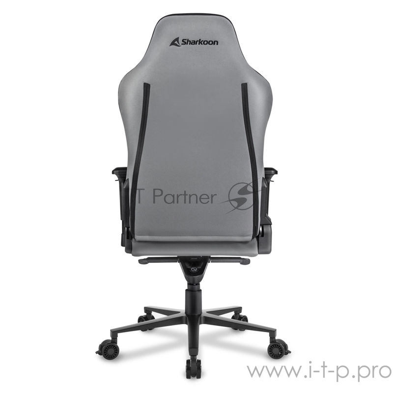 Игровое кресло серое Sharkoon Skiller SGS40 (синтетическая кожа, 4D, газлифт 4 кл.)