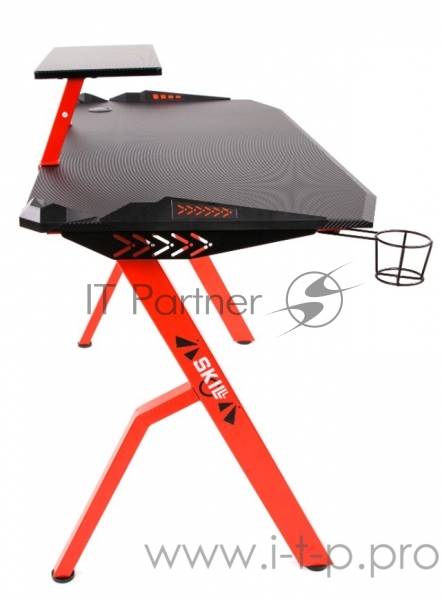 Игровой стол Skyland SKILL CTG-001 чёрно-красный (1200 x 600 x 750 мм, МДФ, металл, карбон)