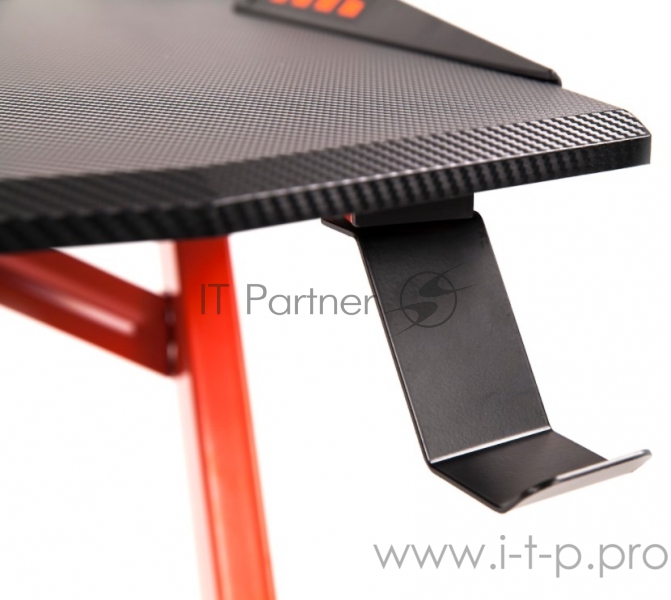 Игровой стол Skyland SKILL CTG-001 чёрно-красный (1200 x 600 x 750 мм, МДФ, металл, карбон)