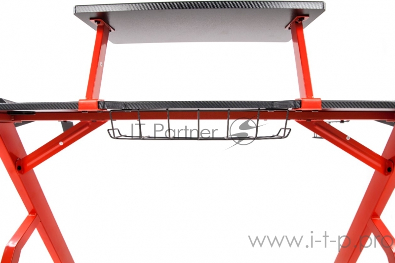 Игровой стол Skyland SKILL CTG-001 чёрно-красный (1200 x 600 x 750 мм, МДФ, металл, карбон)