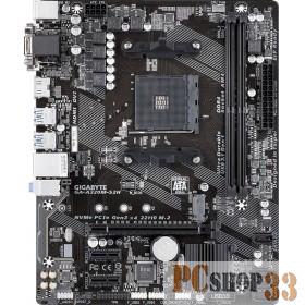 Материнская плата Gigabyte GA-A320M-S2H (v1.1) RTL {2 x DDR4 DIMM SDRAM, GbE LAN, 1 x PCI, 2 x PCI-E x1,1 x PCI-E x16, 6 x USB 2.0, 6 x USB 3.1, VGA, DVI, HDMI}