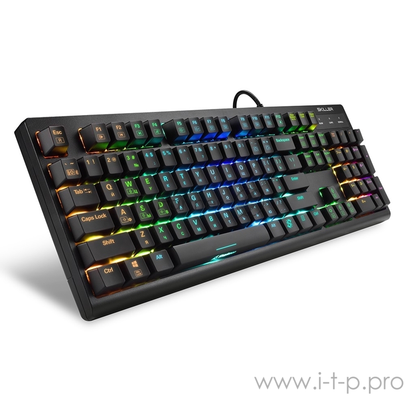Игровая клавиатура Sharkoon Shark Skiller Mech SGK30 (Kailh blue switches, RGB подсветка, USB)