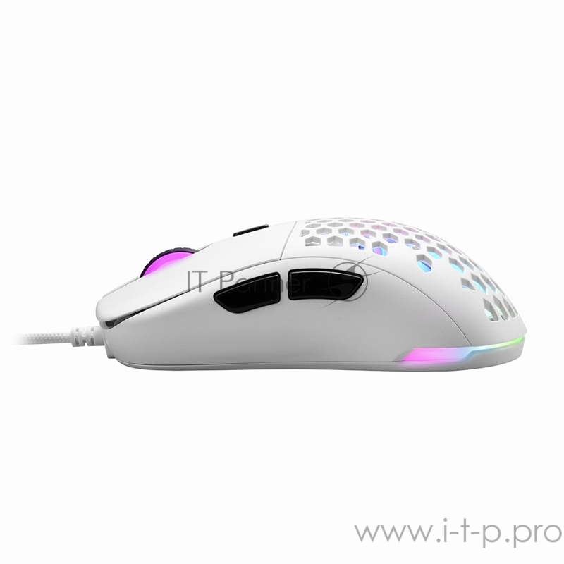 Игровая мышь белая Sharkoon Light2 180 (PixArt PMW 3360, Omron, 6 кнопок, 12000 dpi, USB, RGB подсветка)