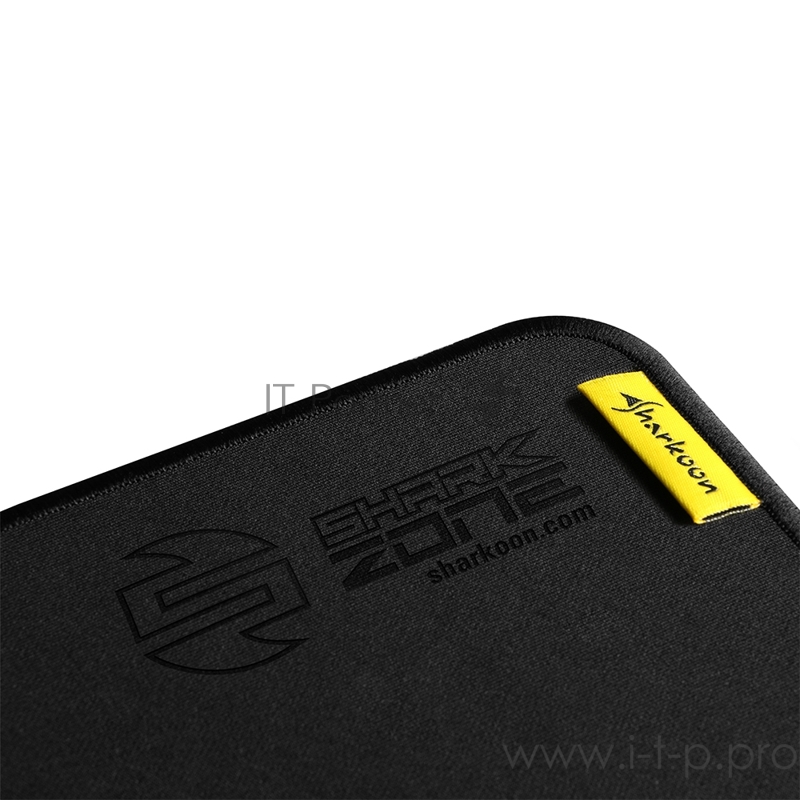 Игровой коврик для мыши чёрный Sharkoon Shark Zone P40 XL (444 x 355 x 2,5 мм, обмётка, текстиль, резина)