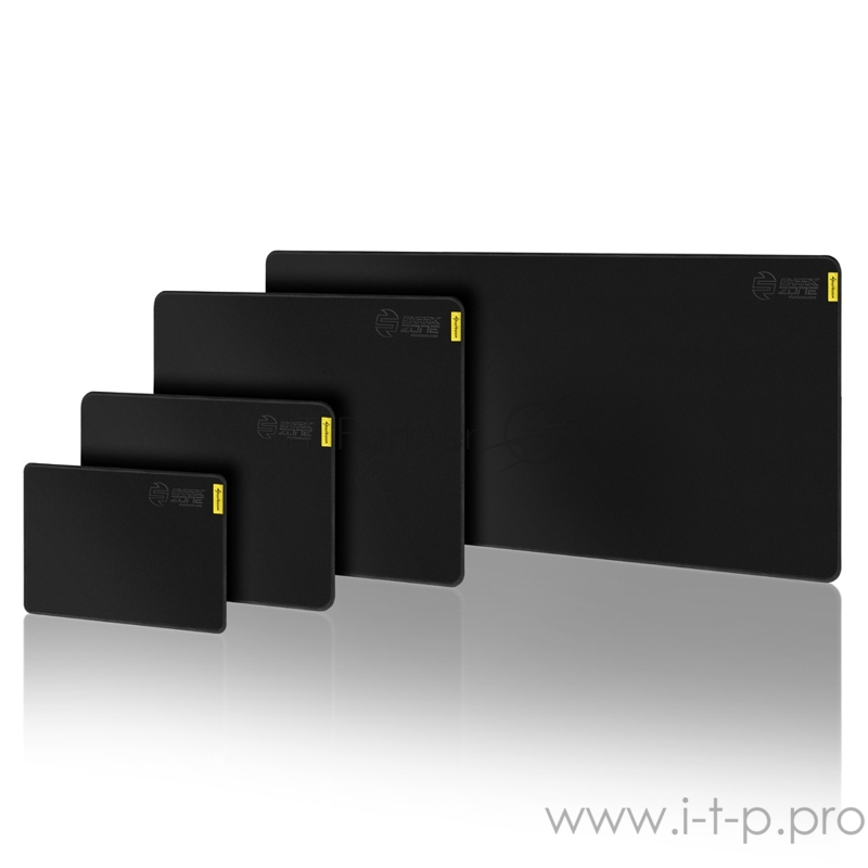 Игровой коврик для мыши чёрный Sharkoon Shark Zone P40 XL (444 x 355 x 2,5 мм, обмётка, текстиль, резина)