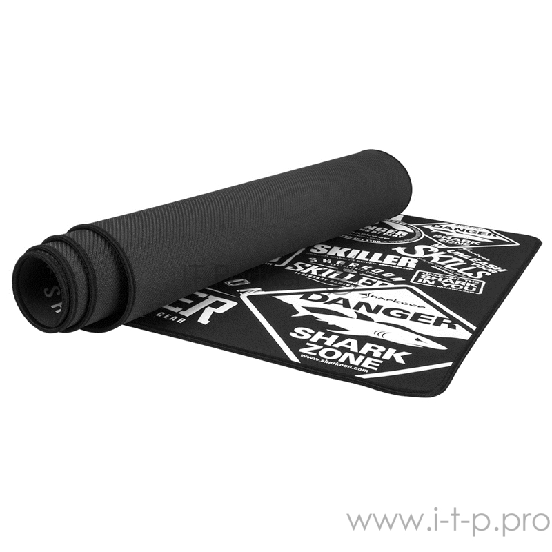 Игровой коврик для мыши Sharkoon SKILLER SGP2 XXL чёрный (900 x 400 x 2,5 мм, обмётка, текстиль, резина)