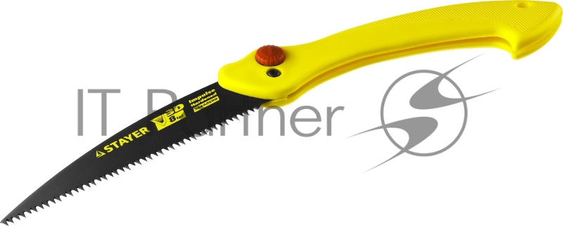Ножовка складная походная пила STAYER МАХСut 160 мм, 8TPI, 3D японский зуб, пиление на себя, быстрый и точный рез сырой древесины, тефлон покрыт
