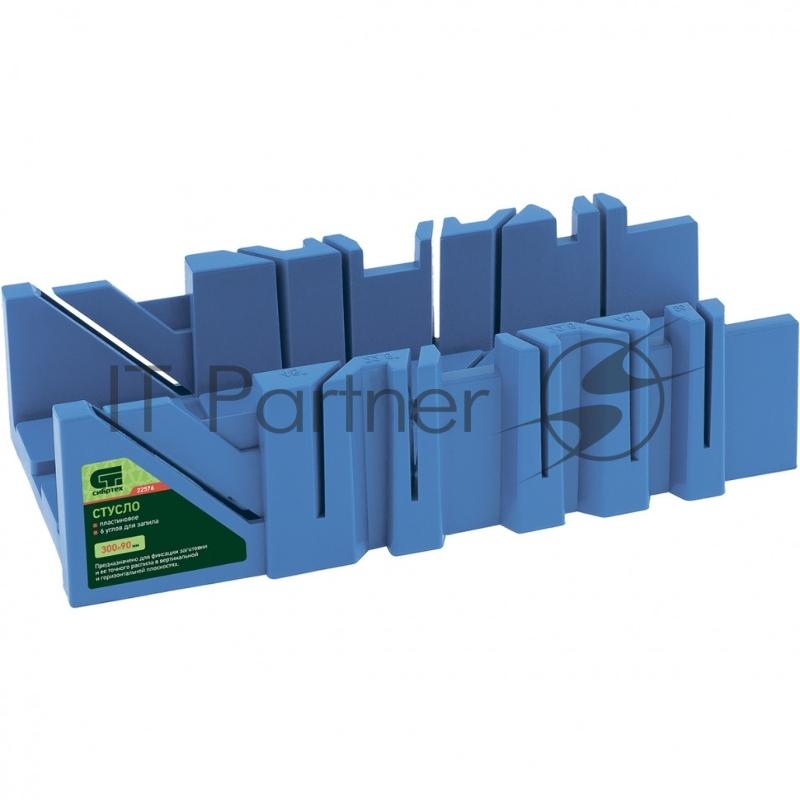 Стусло СИБРТЕХ, 300x90 мм, пластиковое, 6 углов для запила// СИБРТЕХ 22576