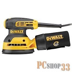 Шлифовальная машина DeWalt DWE 6423 Плоско-шлифовальная машина DWE 6423 {280Втдиам.подошвы 125ммлипучка12000 колеб/минпылесборниккоробкавес 1.28 кг}