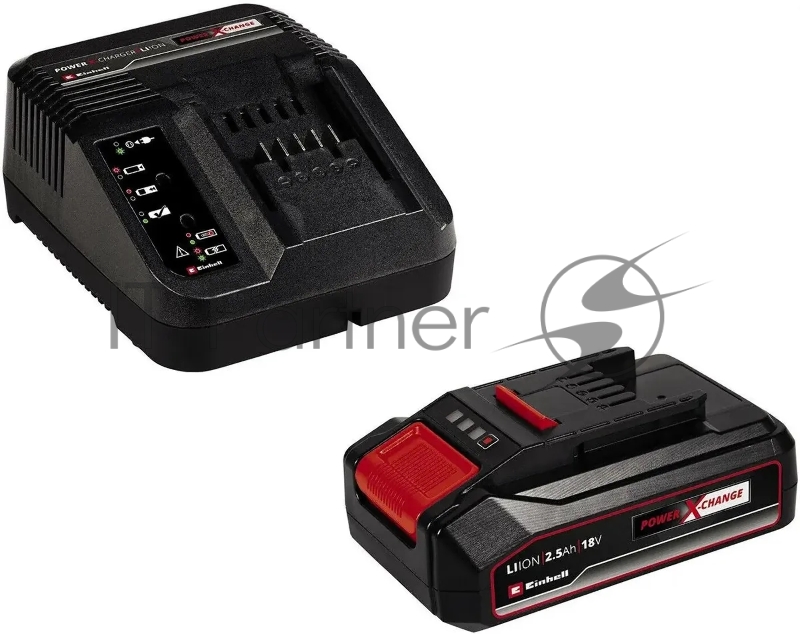 Комплект Einhell 18V 2,5Ah PXC Starter Kit (4512097) Устройство зарядное + аккумулятор