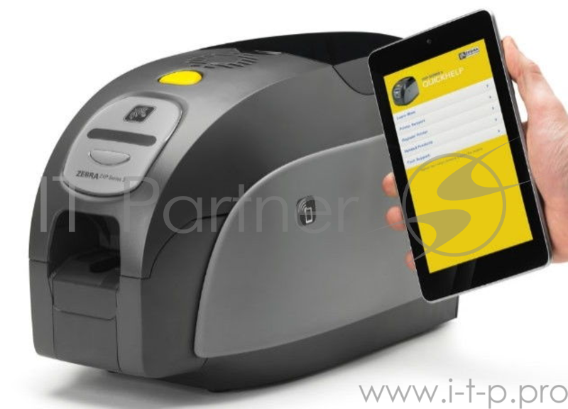 Термосублимационный принтер Zebra ZXP3, для печати пластиковых карт, черный (USB)