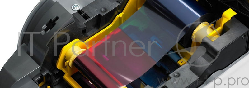 Термосублимационный принтер Zebra ZXP3, для печати пластиковых карт, черный (USB)