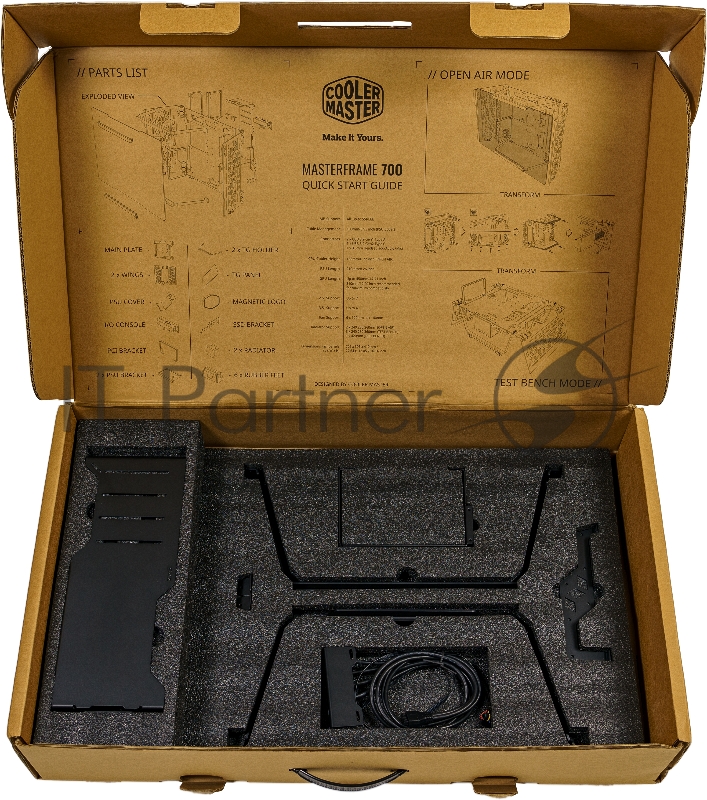 Корпус Cooler Master MasterFrame 700 (MCF-MF700-KGNN-S00) E-ATX, Full Tower, TG, Black