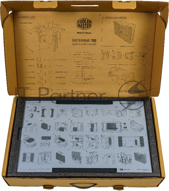 Корпус Cooler Master MasterFrame 700 (MCF-MF700-KGNN-S00) E-ATX, Full Tower, TG, Black