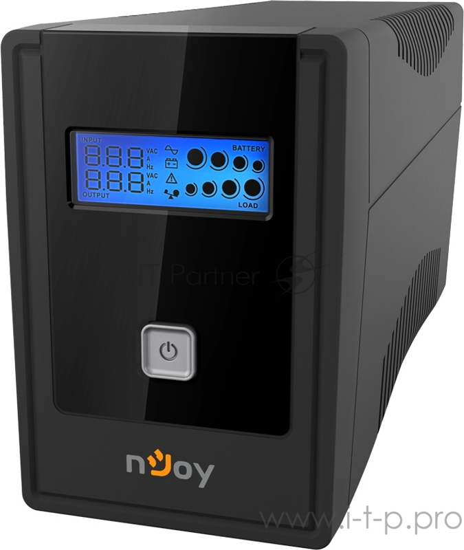 ИБП nJOY Cadu 850 (эфективная мощьность 480Вт, LCD, ,батарея 9 Ач, 2 евро розетки)