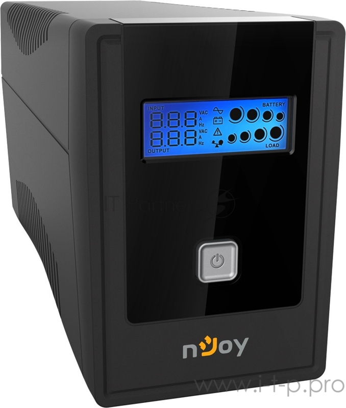 ИБП nJOY Cadu 850 (эфективная мощьность 480Вт, LCD, ,батарея 9 Ач, 2 евро розетки)