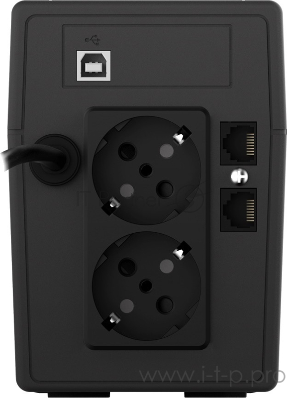 ИБП nJOY Cadu 850 (эфективная мощьность 480Вт, LCD, ,батарея 9 Ач, 2 евро розетки)