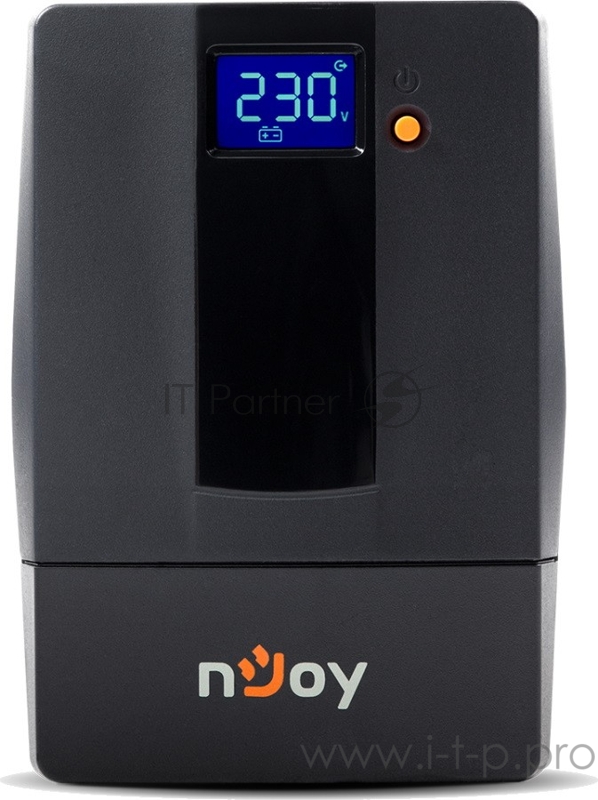 ИБП nJOY UPS 600VA Horus Plus 600 (эфективная мощьность 360Вт, LCD, ,батарея 7 Ач, 2 евро розетки)