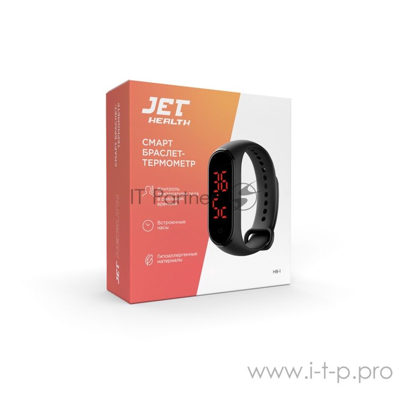 Смарт браслет JET HEALTH HB-1 черный