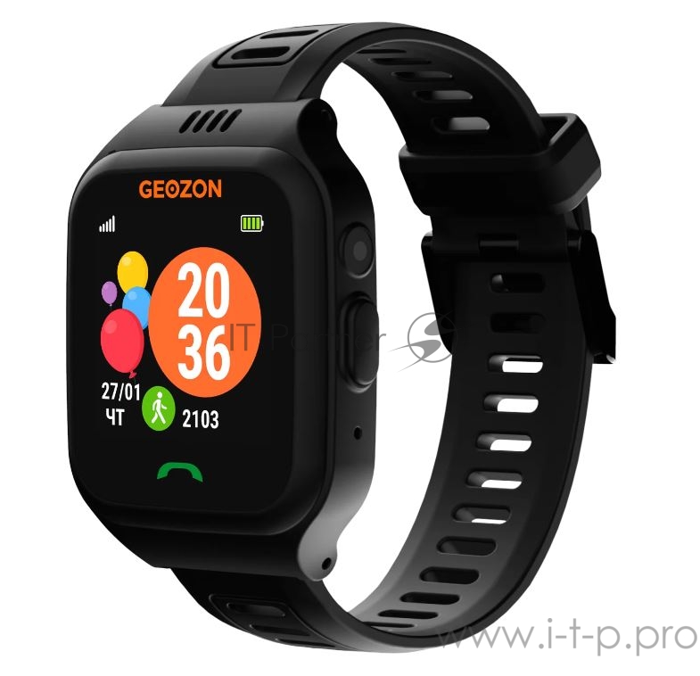 Смарт-часы Geozon часы детские ACTIVE black