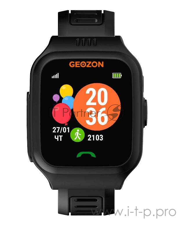 Смарт-часы Geozon часы детские ACTIVE black