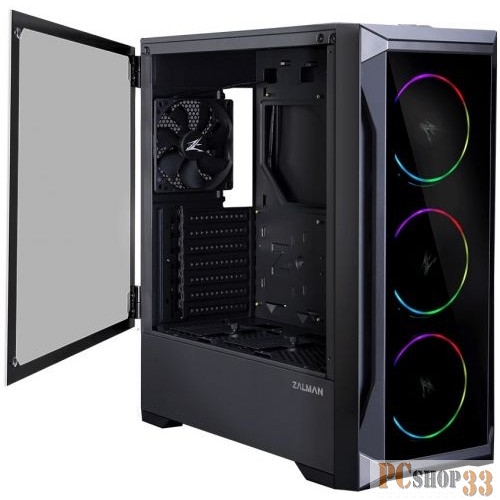 Корпус ZALMAN Z8 TG (2xUSB + USB 3.0, 2xAudio, 4x120мм FAN, прозрачная стенка-закаленное стекло, ATX, без БП)