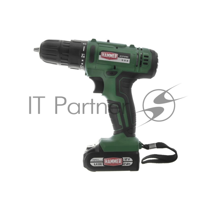 Аккум.дрель Hammer ACD12BS 12В 2x2Ач 10мм 0-350/0-1350об/мин 32Нм в кейсе быстр зарядка