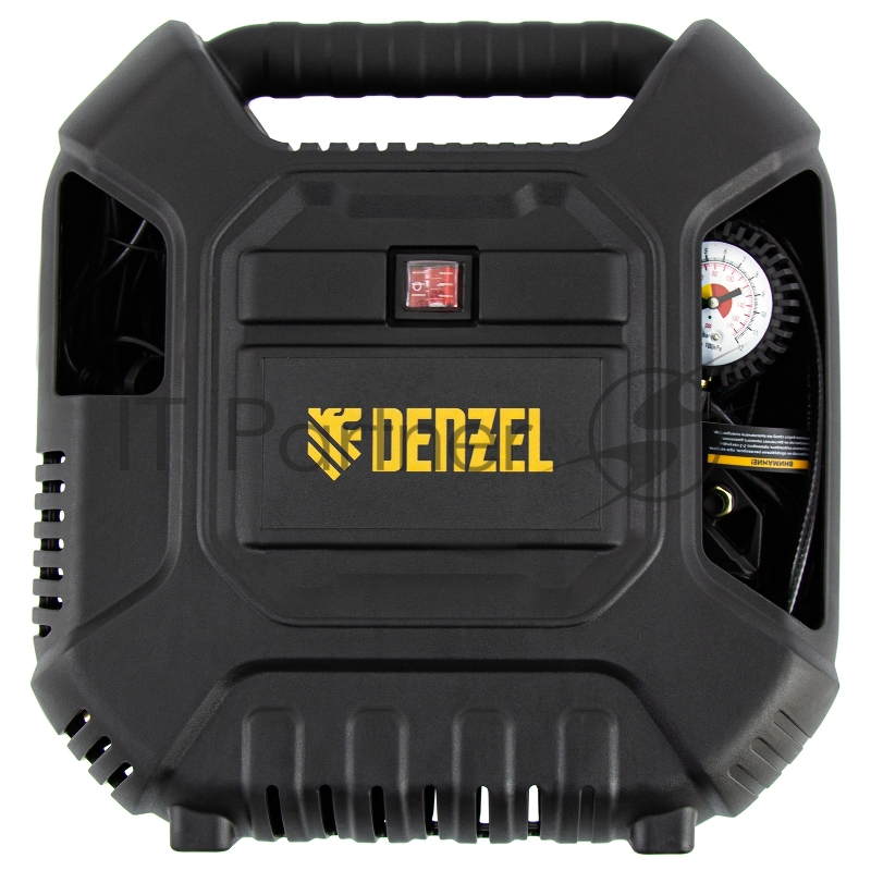 Компрессор Denzel воздушный DL1100 1,1 кВт, 180 л/мин, с набором аксессуаров 58005