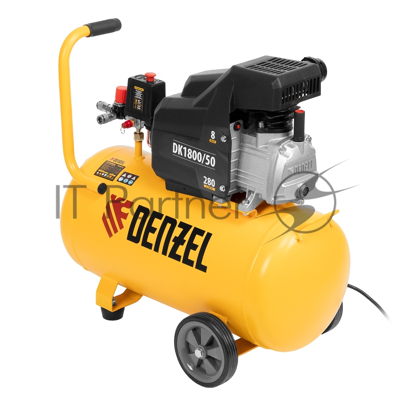 Компрессор DENZEL воздушный DK1800/50,Х-PRO 1,8 кВт, 280л/мин, 50л 58068